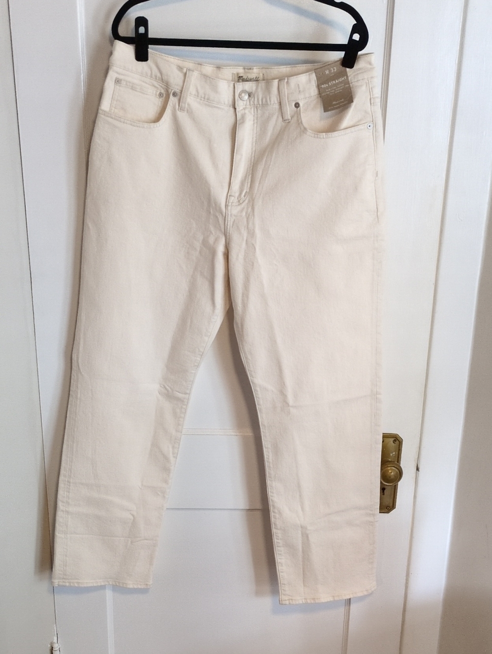 Madewell Off-White Denim Pants